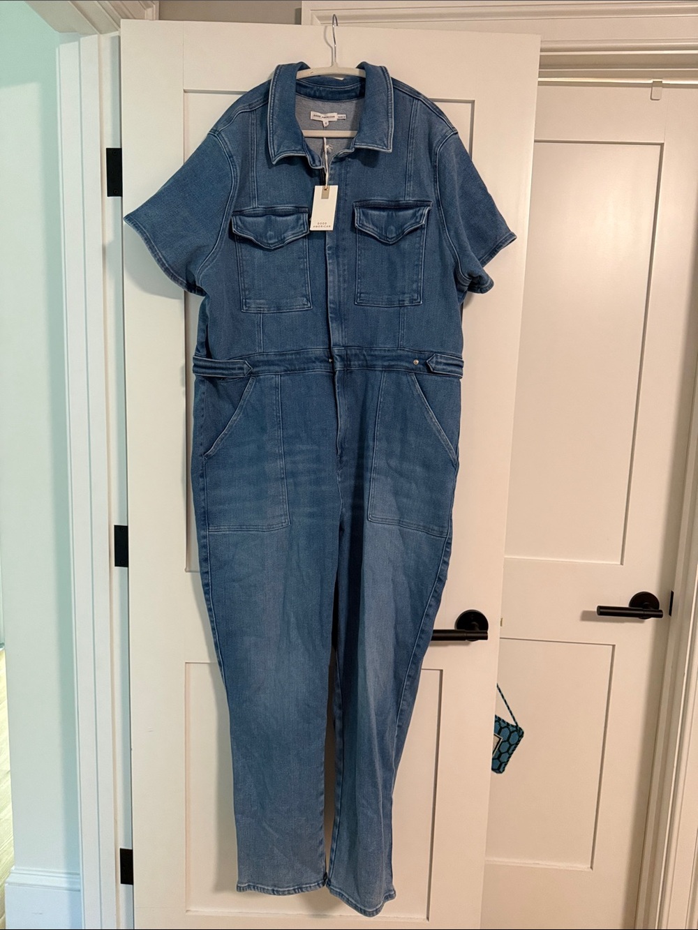 NWT Good American Fit For Success Denim Jumpsuit - Picture 3 of 8
